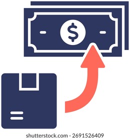 Icono de Vector simple y claro que ilustra una idea o función esencial