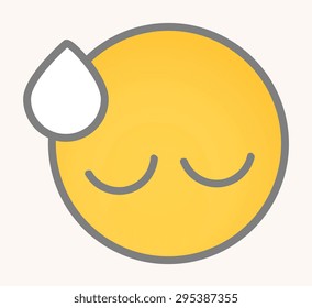 Upset - Cartoon Smiley Vector Face