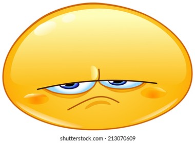 Upset emoticon