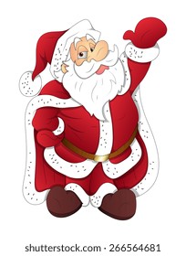 Upset Santa Claus Hand Gesture
