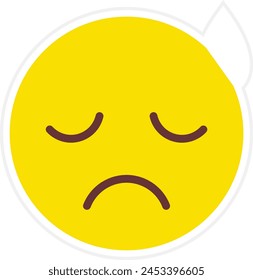 Upset vector icon. Can be used for printing, mobile and web applications.