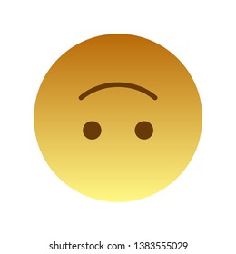 Upside Down Face Emoji  Modern Simple Vector For Web Site Or Mobile App