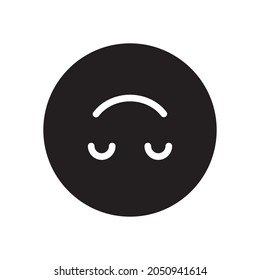 upside down glyph icon isolated on white background
