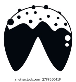 Upside down horseshoe vector