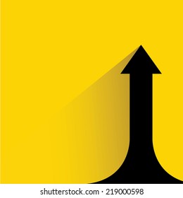 upside growing arrow chart