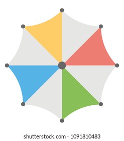 
An upside view of umbrella
