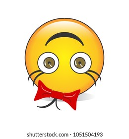 Upside-Down Face Emoji Vector