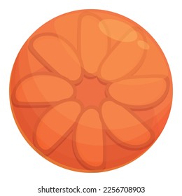 Upside-down tart icon cartoon vector. Pineapple cake. Restaurant cooking