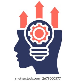 Ilustración vectorial de color de glifo de icono de taller de Upskill