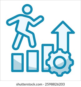Upskilling Icon Element For Design
