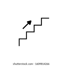 Upstair Icon Vector Logo Template