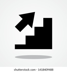Upstairs Icon with Gray Shadow