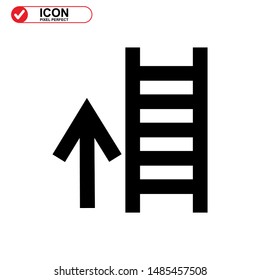 
Upstairs icon isolated sign symbol vector illustration - high quality black style vector icons
