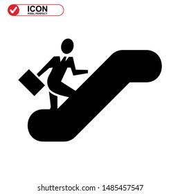 
Upstairs icon isolated sign symbol vector illustration - high quality black style vector icons
