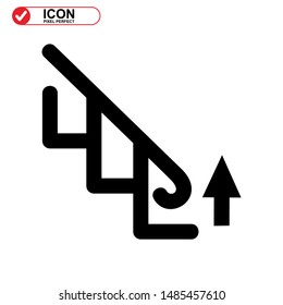 
Upstairs icon isolated sign symbol vector illustration - high quality black style vector icons
