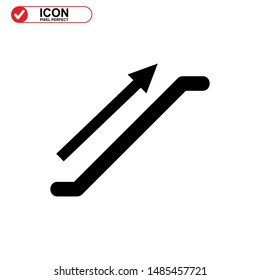 
Upstairs icon isolated sign symbol vector illustration - high quality black style vector icons
