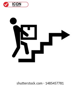 
Upstairs icon isolated sign symbol vector illustration - high quality black style vector icons
