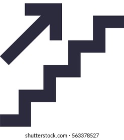 Upstairs Vector Icon