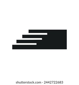 upstairs vision logo vector illustration template design