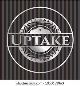 Uptake silvery shiny badge