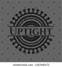 Uptight dark emblem. Retro
