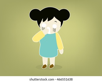 uptight girl vector