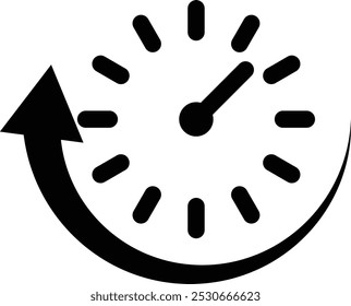 Icono de tiempo de actividad e inactividad. Signo de tiempo de actividad. estilo plano.