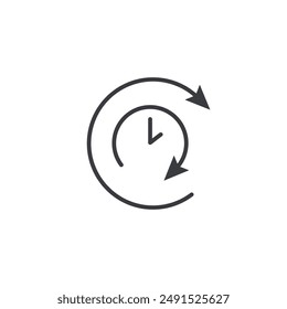 Uptime and downtime icon symbol design collection