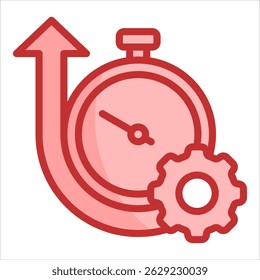 Elemento De Ícone De Tempo De Funcionamento Para Design