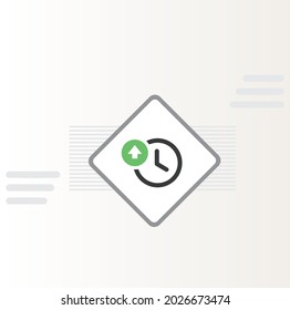 Uptime Monitoring Service icon vector design