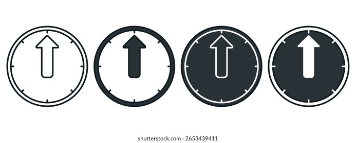 Icono de símbolo de tiempo de actividad. Vector de ilustración
