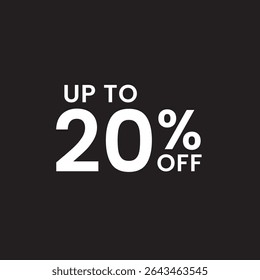 Upto 20% Off offer unit