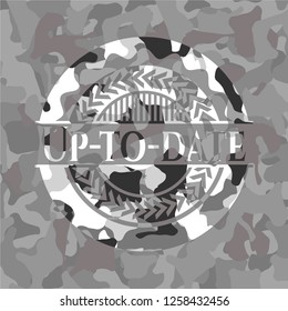 Up-to-date on grey camouflaged texture