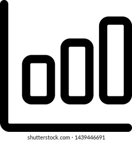 Uptrend bar graph analysis infographics layout represented