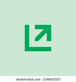 uptrend logo design, suitable use for stock, crypto company management logo