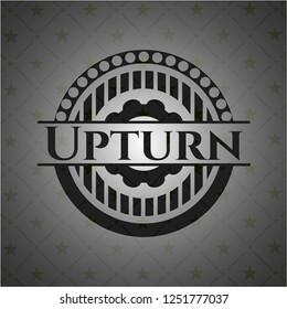 Upturn dark emblem. Retro