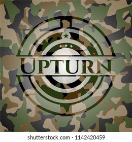 Upturn on camouflaged texture