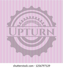 Upturn pink emblem