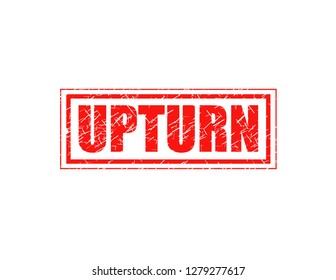 Upturn red stamp