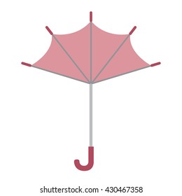 upturned umbrella cartoon vector