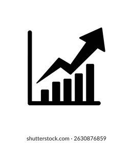 Upward Arrow from Chart Paper Representing Positive Financial Growth and Trends