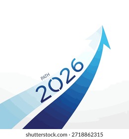 An upward arrow graphic with the text Path 2026 symbolizing progress and future success