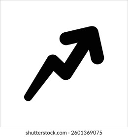  An upward arrow icon representing trends and growth.