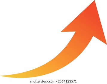 Upward arrow, red gradient version