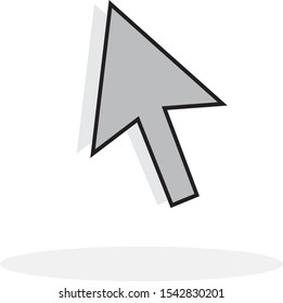 upward arrow sign graphic vector 