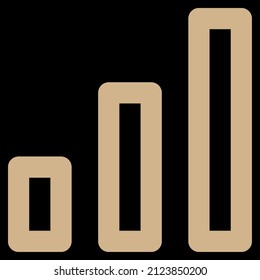 upward chart up vector icon sign symbol. isolated graphic illustration