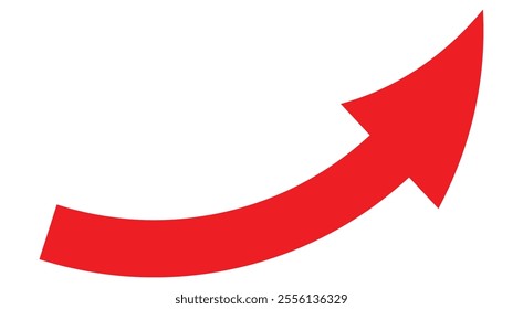 Upward curve arrow - up curve arrow