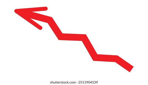 Icono gráfico de Vector de flecha de dirección hacia arriba que muestra el gráfico de barra de crecimiento del negocio. flecha con símbolo gráfico de Vector. Flecha hacia arriba fintech logo aislado sobre fondo blanco EPS10