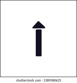 Upward Direction Icon Symbol Vector