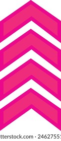 Upward directional purple swipe arrow symbol. Vector illustration of arrow icons set. Arrows on white background